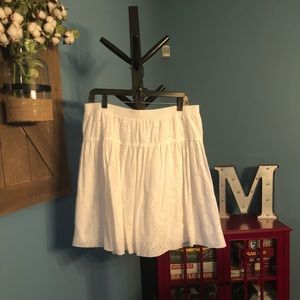 White Old Navy eyelet skirt L